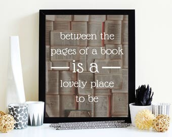 Children's Wall Art READ Print Reading quotes for