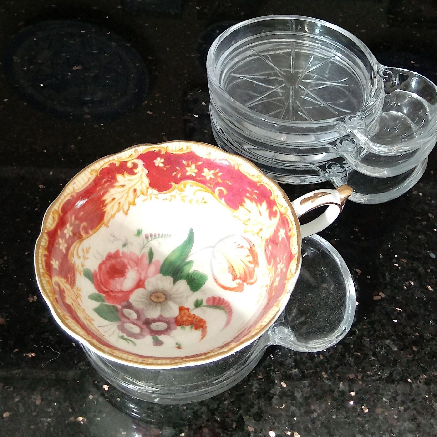 Perfect Teacup Coasters Spoon or Teabag Rest Vintage