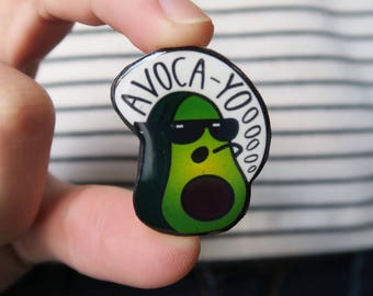 Avocado Pin, Food Pin, Avocado, Funny Pin, Funny Pins, Plastic Pins, Cute Pins, Handmade