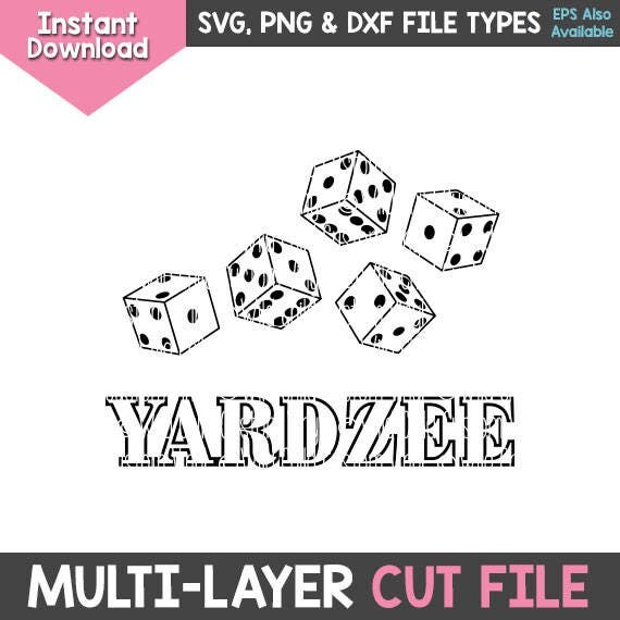 Download YARDZEE Graphics Only - Yardzee Logo and Dice Only, SVG ...