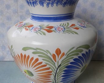 vase, HENRIOT QUIMPER, Made in France, Handpainted