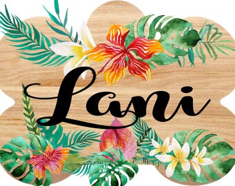Dog tag, Cat tag, Pet ID Tags, Personalised Pet Tag, Pet Name Tag, Dog Tag, Tropical Floral theme