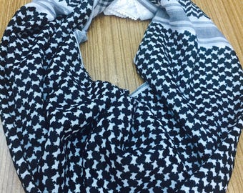 Arabic Scarf keffiyehs Dark Black Design, Arab Scarf Middle eastern style , Traditional Dress, Normal kefiyeh kaffiyeh