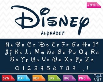 Disney Font Svg Disney Monogram Font Svg Disney Letters Svg Download Disney Alphabet Svg Cricut Cuttable File Dxf Disney Font for Silhouette