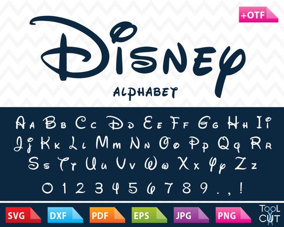 Download Disney Font Svg Disney Monogram Font Svg Disney Letters Svg