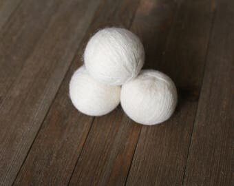 Wool Dryer Balls, Eco-friendly, Re-useable, Dryer Sheet Alternative, 100% Wool, Dryer Balls, Wool Balls, Dryer Balls Wool, Baby Shower Gift