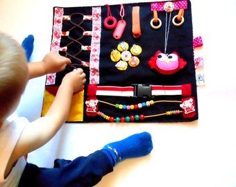 Activity toddler Blanket Montessori Bedding Toddler Busy board baby Learning toy toddler Educational fidget Blanket Fine motor toy Dementia