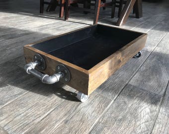 boot tray industrial rack