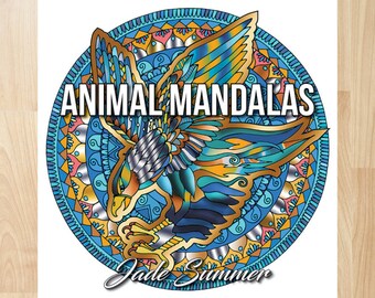 Animal Mandalas by Jade Summer (Coloring Books, Coloring Pages, Adult Coloring Books, Adult Coloring Pages, Coloring Books for Adults)
