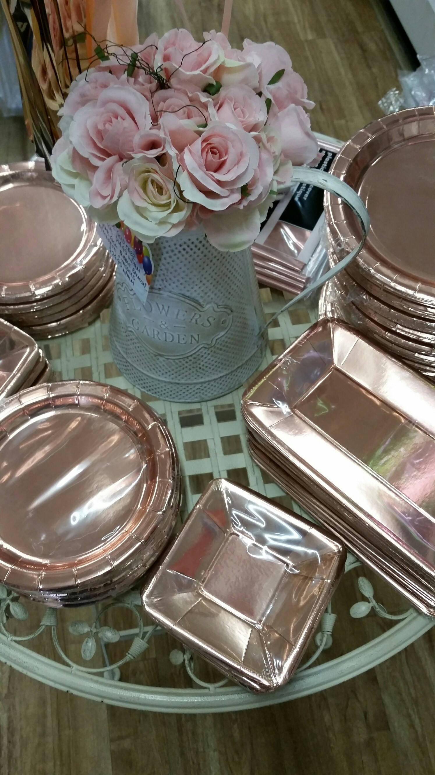 Rose Gold Disposable Plates Rose Gold Paper Plates Rose Gold