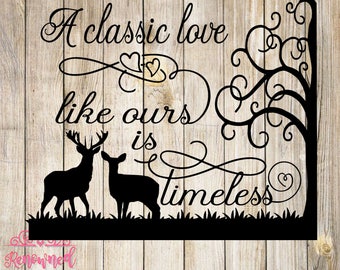 love svg; deer svg; silhouette cut file; cricut cut file; silhouette svg; cricut svg; cut file