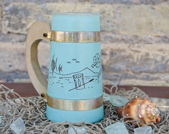 Vintage Siesta Ware Mint Green Drinking Glass