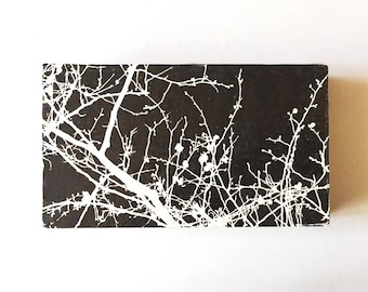 Twinpark-woodblock print graphics nature black and white home decor trees various sizes