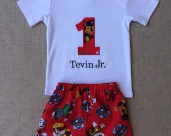 Paw Patrol Birthday Outfit , Boys Paw Patrol Outfit