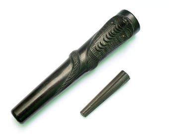Chillum, Clay Chillum, Snake Design Chillum, Clay Chillum, Chillum, Baba Chillum, indian Chillum, Handmade Chillum, Shiva Chillum
