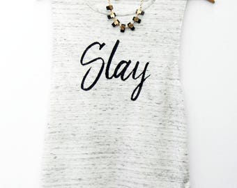 Womens Workout Tank, Slay, Workout Tank, Workout Tank Top, Workout Shirt, Gym Tank, Workout Tanks, Womens Tank Top, Fitness Tank, Yoga Tank