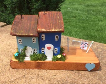 Handmade wooden cottages/houses, Collectable, Gift, Unique.