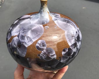 Crystalline Glazed vase