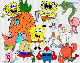 Spongebob svg | Etsy