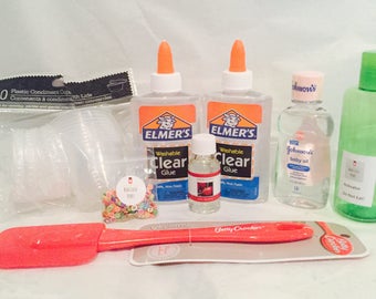 DIY Clear Fruit Salad Slime Kit