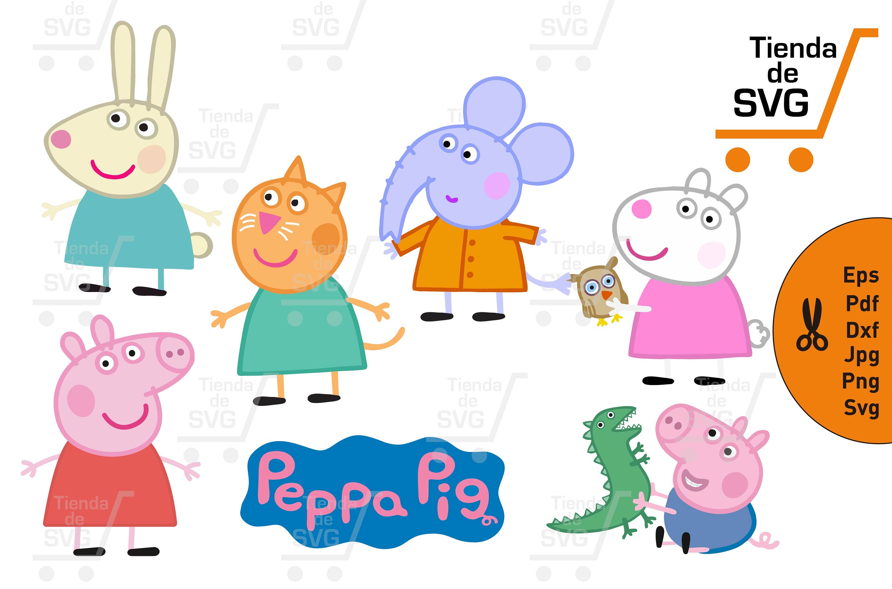 Download peppa pig svg, GEORGE, Peppa pig, elephant emilia svg ...