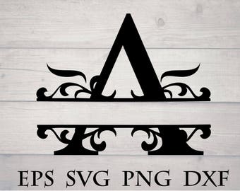 Download Split letter d svg | Etsy