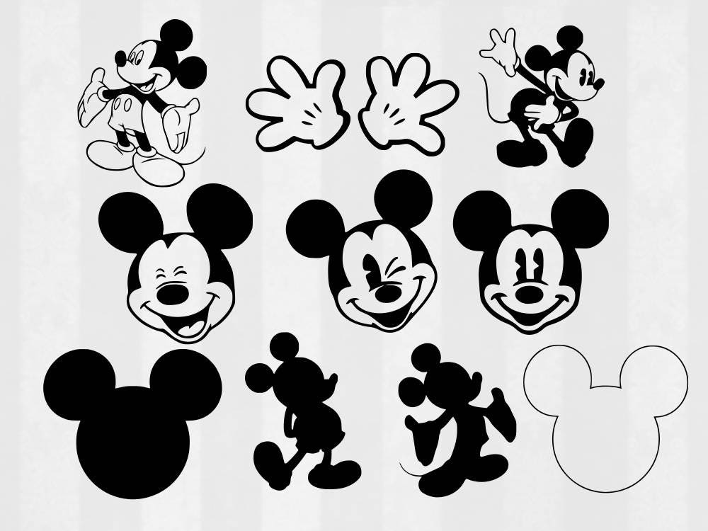 Download Mickey Mouse SVG Bundle Mickey Mouse clipart Mickey cut
