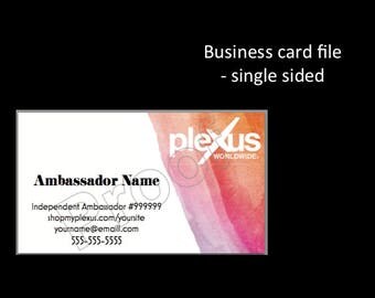 Plexus Business Card (DIGITAL file) - Single sided