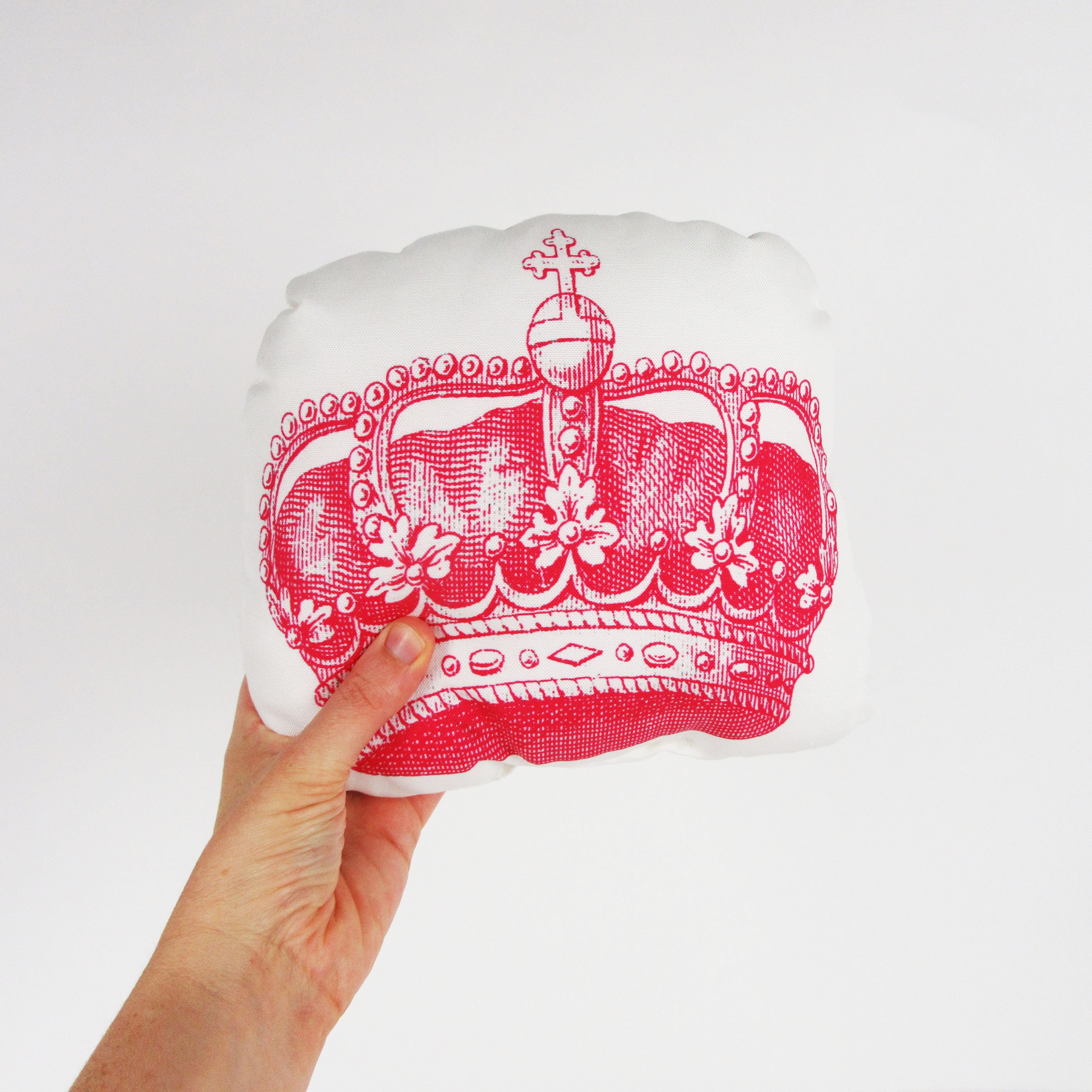 PINK CROWN pillow regal crown pillow crown cushion girls