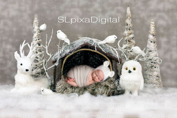 Digital background digital backdrop newborn christmas winter