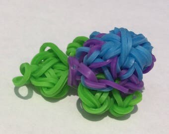Monster Tail Rainbow Loom Turtle Charm, Animal Charm