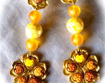 Lucky vintage baroque clip earrings