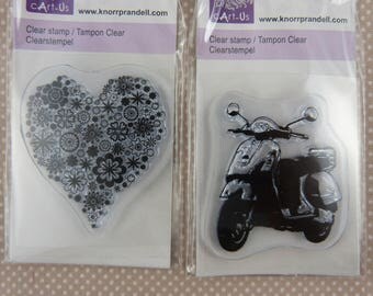 Assortment of small scrap clear stamps