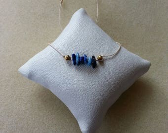 Lapis Lazuli gemstones and gold plated beads