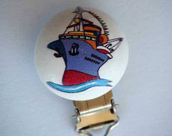 Clip pacifier, toy, wooden boat ship, transportation