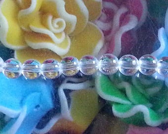 1 of 4 mm Crystal beads, 1 mm hole