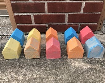 Set of 10 Ceramic houses