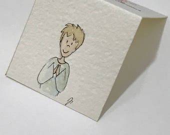 Segnaposto per Comunione ragazzo.Placeholder for Boy Communion.