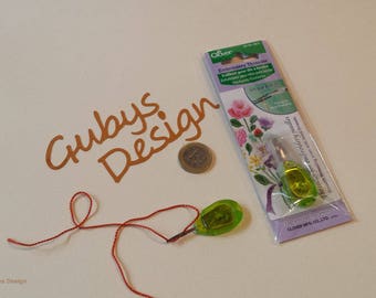 Embroidery threader, embroidery needle threader, Enhebrador para Hilo para bordar, clover