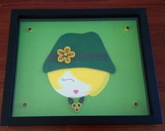painting woman with Hat 5