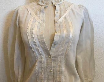 Gunne Sax by Jessica McClintock Blouse