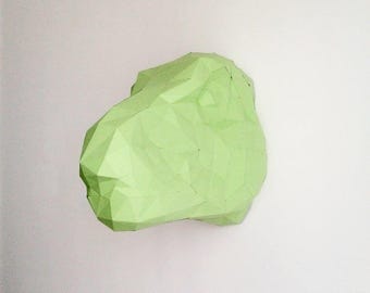 Trophy head Tyrannosaurus geometric paper