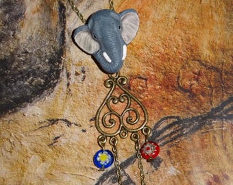 Wisely elephant (necklace and pendant)