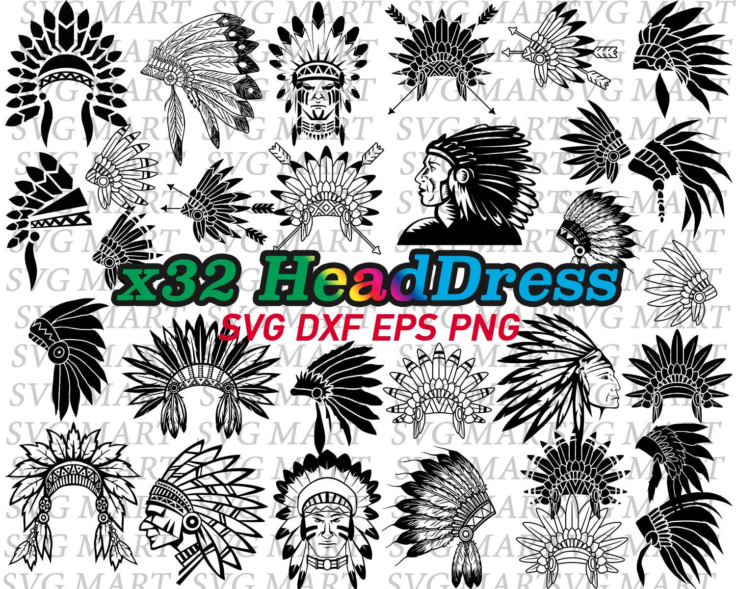 Download headdress svg native american indian headdress aztec tribe