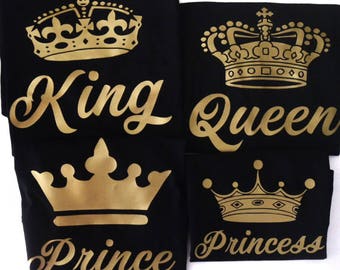 For cheap shirts t the crown queen king and with