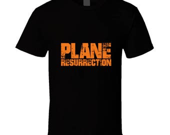 plane black t shirt