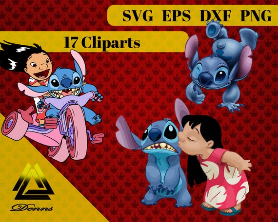 Download Lilo and Stitch Clipart -17 (Svg, Eps, Png, Dxf Files) 300 ...