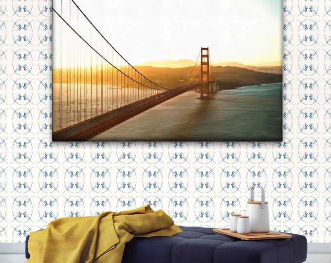 San Francisco bridge, United States print, Bridge print,Interior decor, Gift for her, USA picture, Canvas or Art Print, Gift