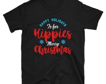 hippie christmas shirt