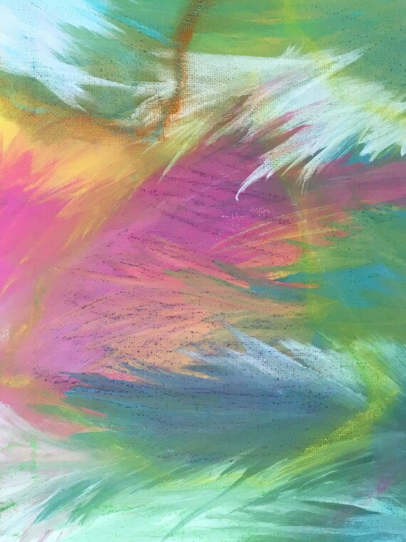 bright colours acrylic painting art